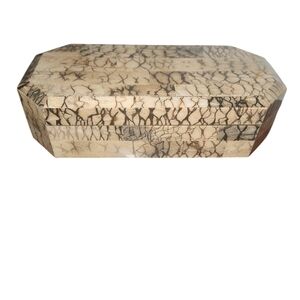 Vintage Tiger Coral Jewelry Box